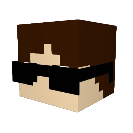 Pluto_Breathnach Minecraft avatar head, 3D render