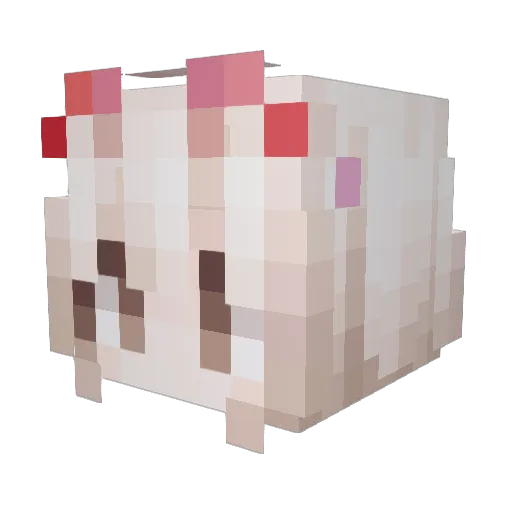 Pluto_xzc Minecraft avatar head, 3D render