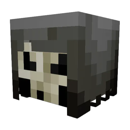 PlutonKill Minecraft avatar head, 3D render
