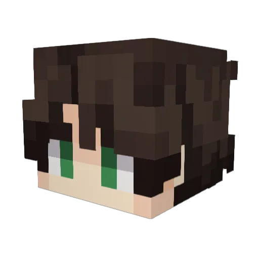 Pluton_n Minecraft avatar head, 3D render
