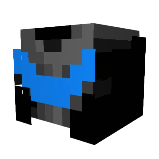 PlutoniumTiger Minecraft avatar head, 3D render