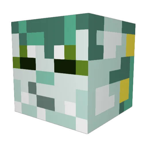 Plutoxori Minecraft avatar head, 3D render