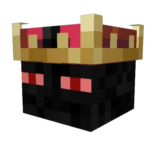 Plutux Minecraft avatar head, 3D render