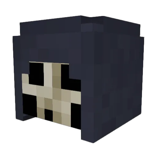 Pluviofilia Minecraft avatar head, 3D render