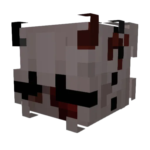 Plx11ty Minecraft avatar head, 3D render