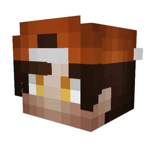 Plywood77 Minecraft avatar head, 3D render