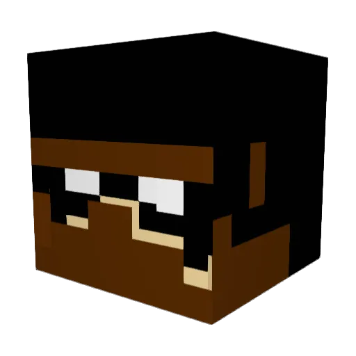 Pman366 Minecraft avatar head, 3D render
