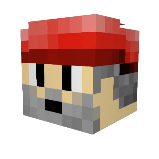 Pmania6487 Minecraft avatar head, 3D render