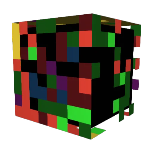 Pmaxi Minecraft avatar head, 3D render