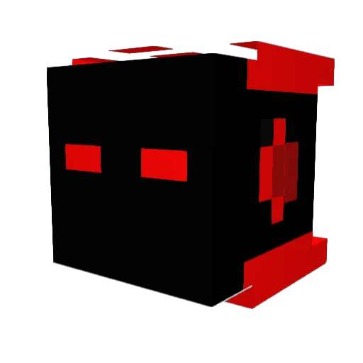 Pmfast Minecraft avatar head, 3D render