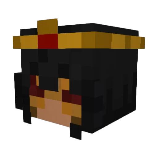 Pmpki Minecraft avatar head, 3D render