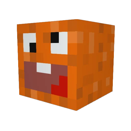 Pnau Minecraft avatar head, 3D render