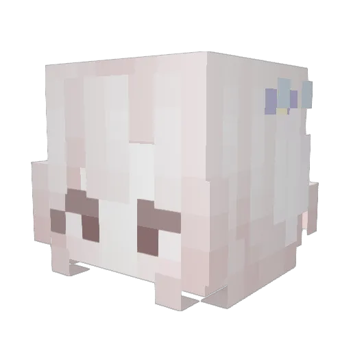 Pneebe Minecraft avatar head, 3D render