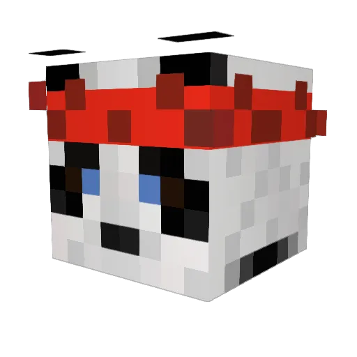 Pneumad Minecraft avatar head, 3D render