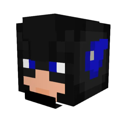 Pnkkitsune Minecraft avatar head, 3D render