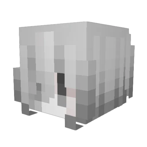 Pnymonia Minecraft avatar head, 3D render