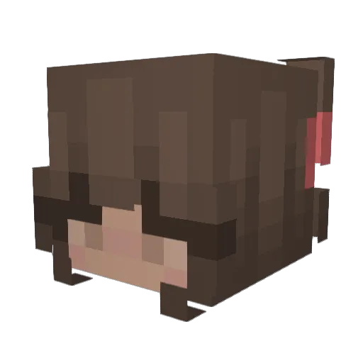 PoArt Minecraft avatar head, 3D render