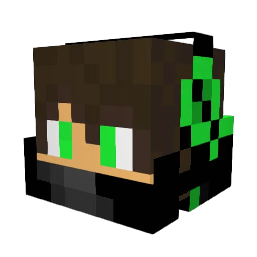 PoDoGu Minecraft avatar head, 3D render