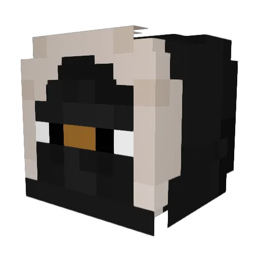 PoIarGoat Minecraft avatar head, 3D render