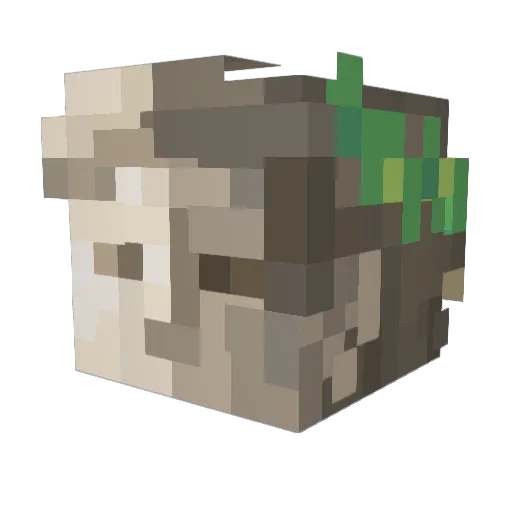PoItergeist Minecraft avatar head, 3D render