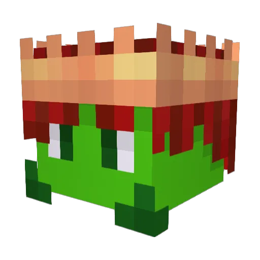 PoKeX87MeLLaman Minecraft avatar head, 3D render