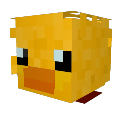 PoLLuxx3 Minecraft avatar head, 3D render