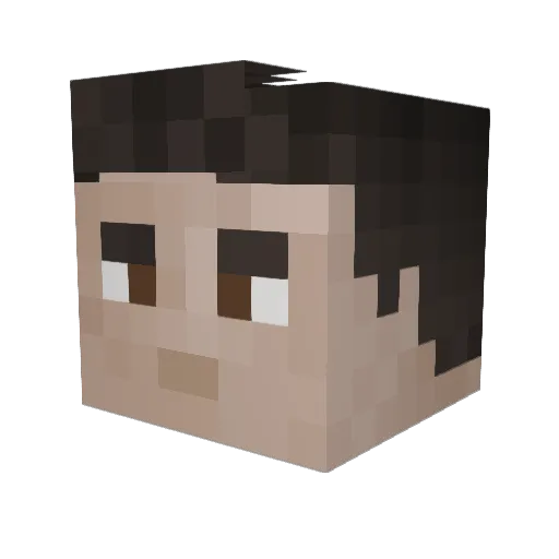 PoLaRus Minecraft avatar head, 3D render