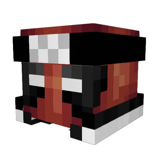 PoParker Minecraft avatar head, 3D render