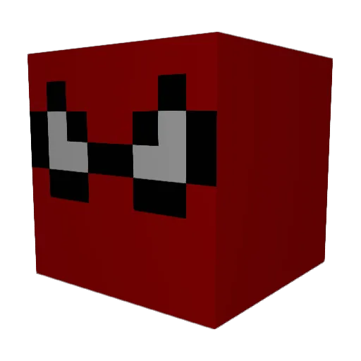 PoPzZilla Minecraft avatar head, 3D render