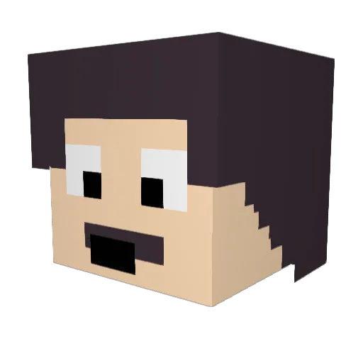 PoRTiLLo7 Minecraft avatar head, 3D render