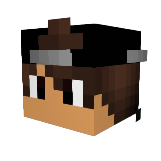 PoRTouChTis Minecraft avatar head, 3D render