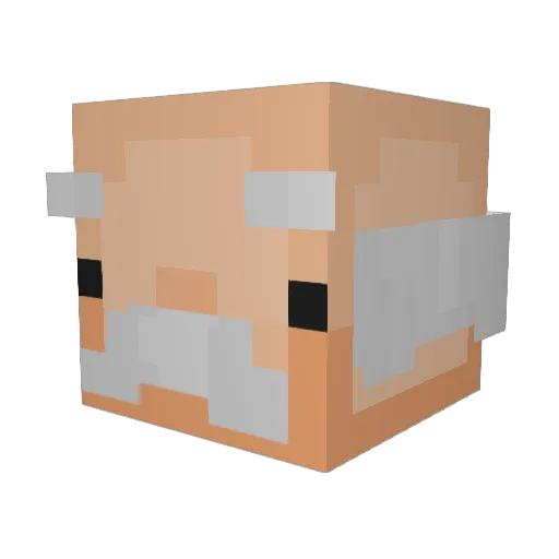 PoSharTo Minecraft avatar head, 3D render