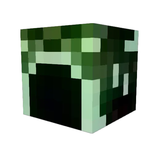 PoTzZBLiTZz Minecraft avatar head, 3D render