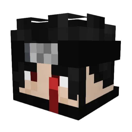 PoWuKong Minecraft avatar head, 3D render