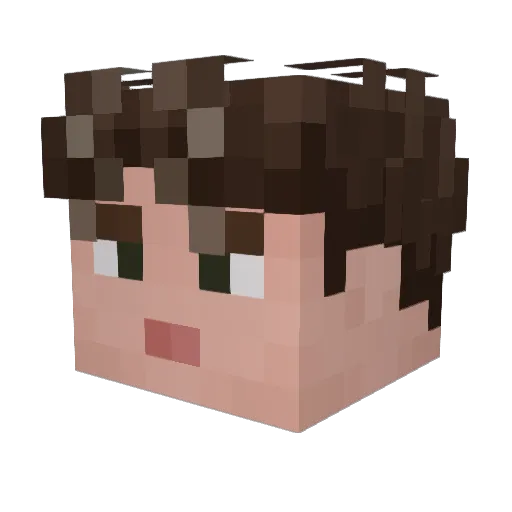 PoZabyl Minecraft avatar head, 3D render