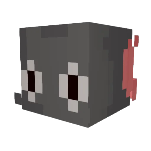 Pobed Minecraft avatar head, 3D render