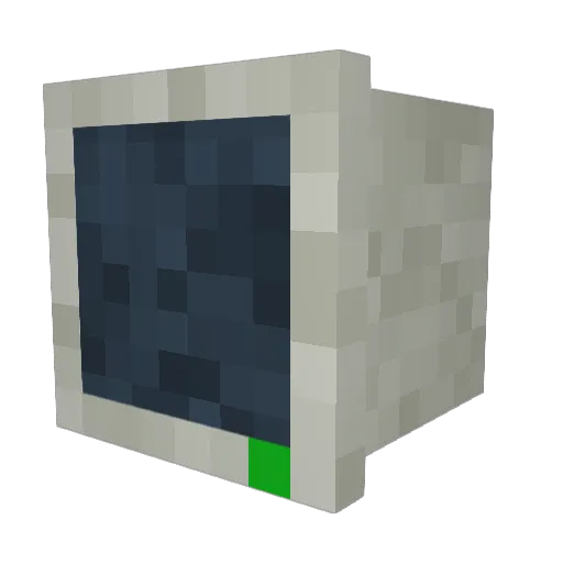 Pocci Minecraft avatar head, 3D render