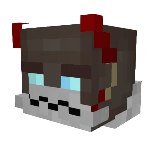 Pocho391 Minecraft avatar head, 3D render