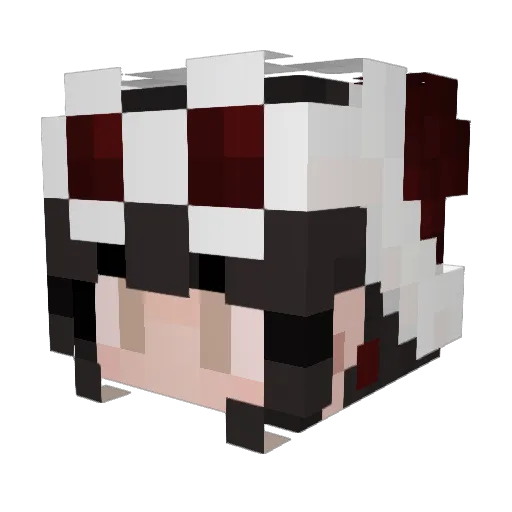 PocketSage Minecraft avatar head, 3D render