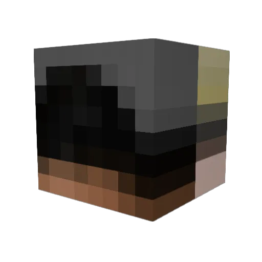 PocketWok Minecraft avatar head, 3D render