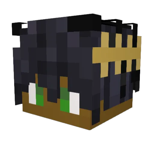 PocketZeX Minecraft avatar head, 3D render