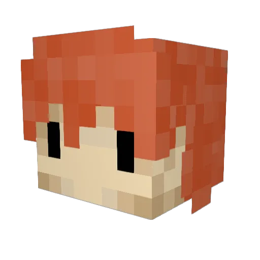 PockotRockot Minecraft avatar head, 3D render