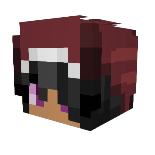 Pocky8888 Minecraft avatar head, 3D render