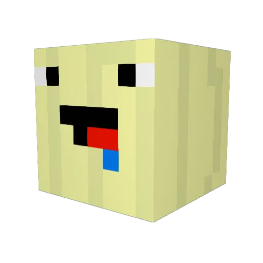 PockyBoyy Minecraft avatar head, 3D render