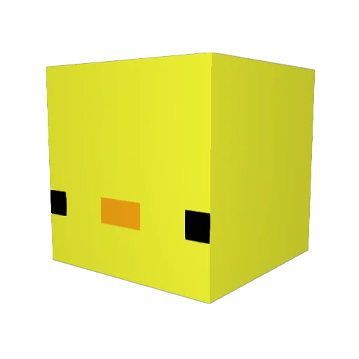 PocoPann Minecraft avatar head, 3D render