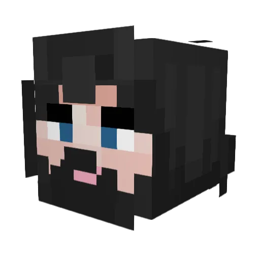 PocoPoc_ Minecraft avatar head, 3D render