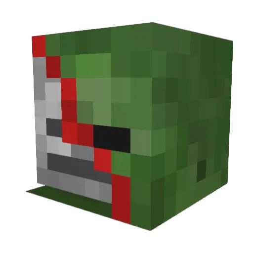 Pocok5 Minecraft avatar head, 3D render