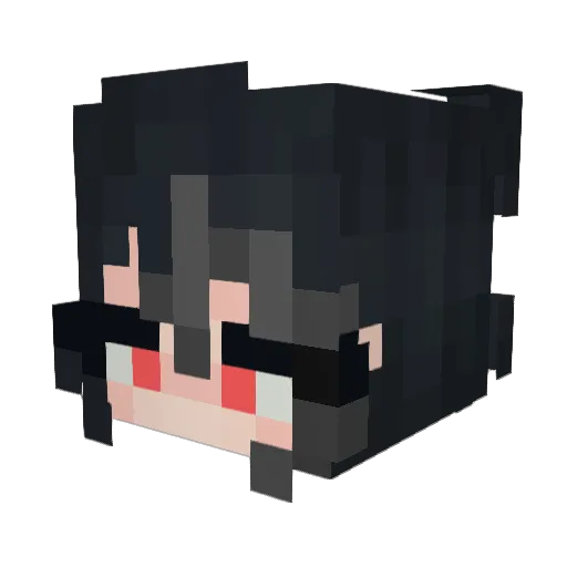 Pocoy0 Minecraft avatar head, 3D render