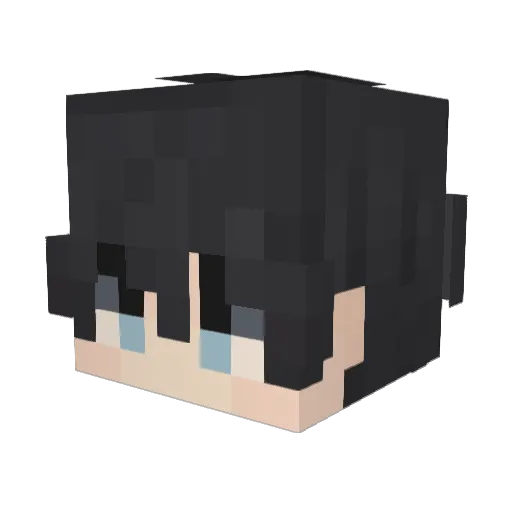 Pocoyo___o Minecraft avatar head, 3D render