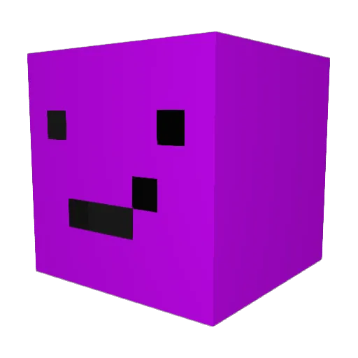 PocusYT Minecraft avatar head, 3D render
